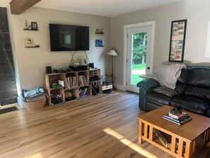 Smart TV, video games, music library, stereo