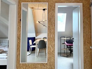 2 bedrooms, iron/ironing board, travel cot, WiFi