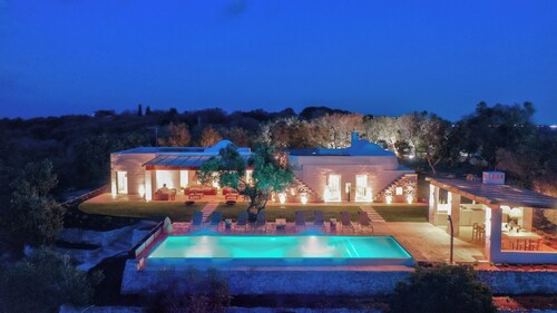 Villa Pajaro Ostuni Piscina a Sfioro e Vista Panoramica
