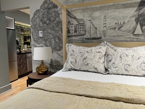 1 slaapkamer, een strijkplank/strijkijzer, wifi, beddengoed