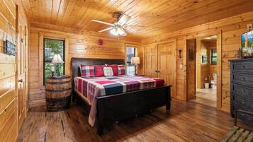 Cabin, Multiple Beds, Hot Tub, Mountain View (The Lodge) | 4 bedrooms, individually decorated, individually furnished, bed sheets