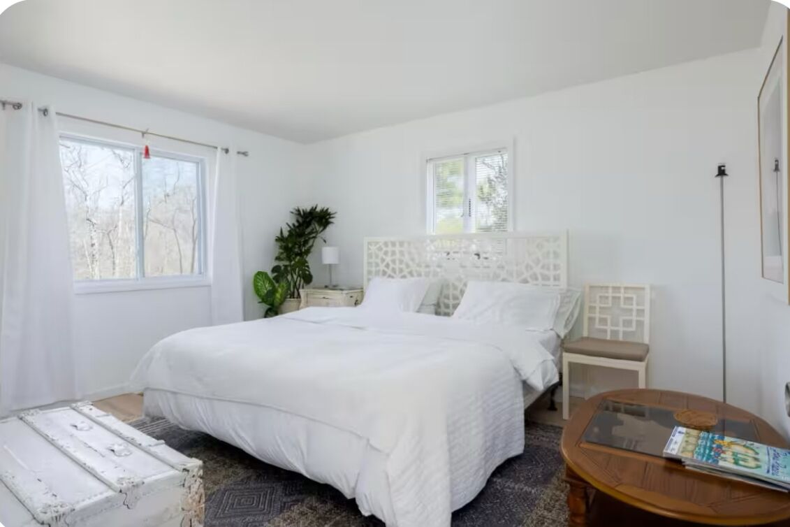 5 habitaciones, tabla de planchar con plancha, wifi y ropa de cama 