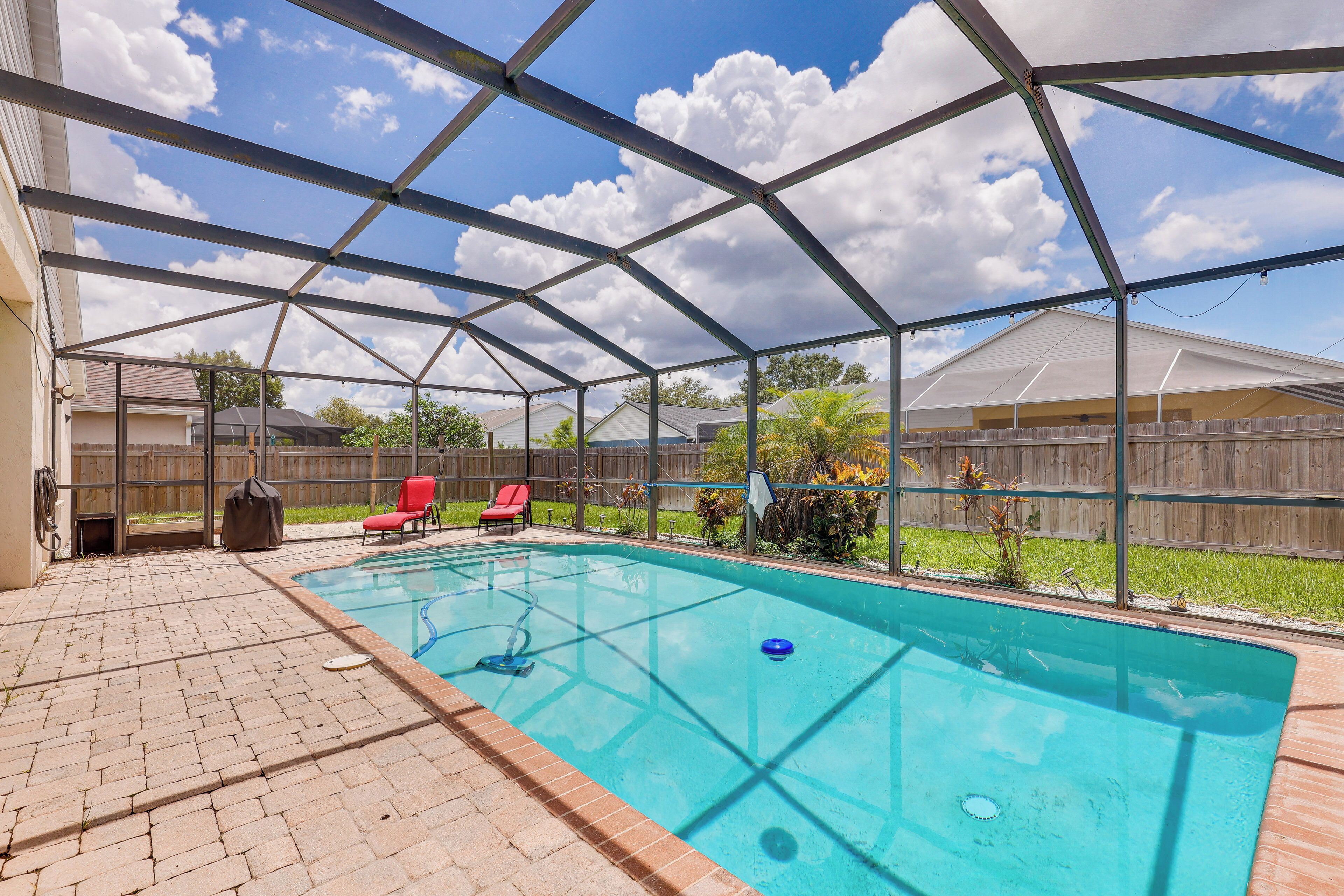Riverview Home w/ Screened Pool ~ 1 Mi to Marina!