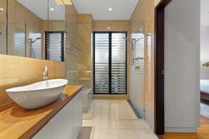 Shower, hair dryer
