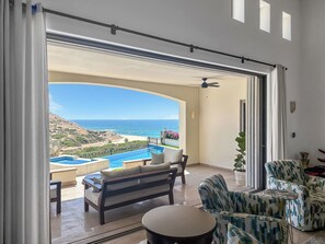 Outdoor pool - New Ocean View Villa With Private Beach (B.C.S.)