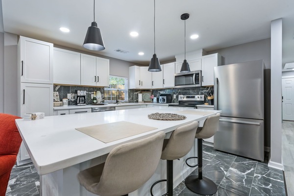 Microwave, oven, stovetop, dishwasher