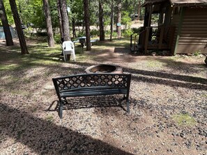Terrace/patio - Cabin #3 - Studio with fireplace (Payson)
