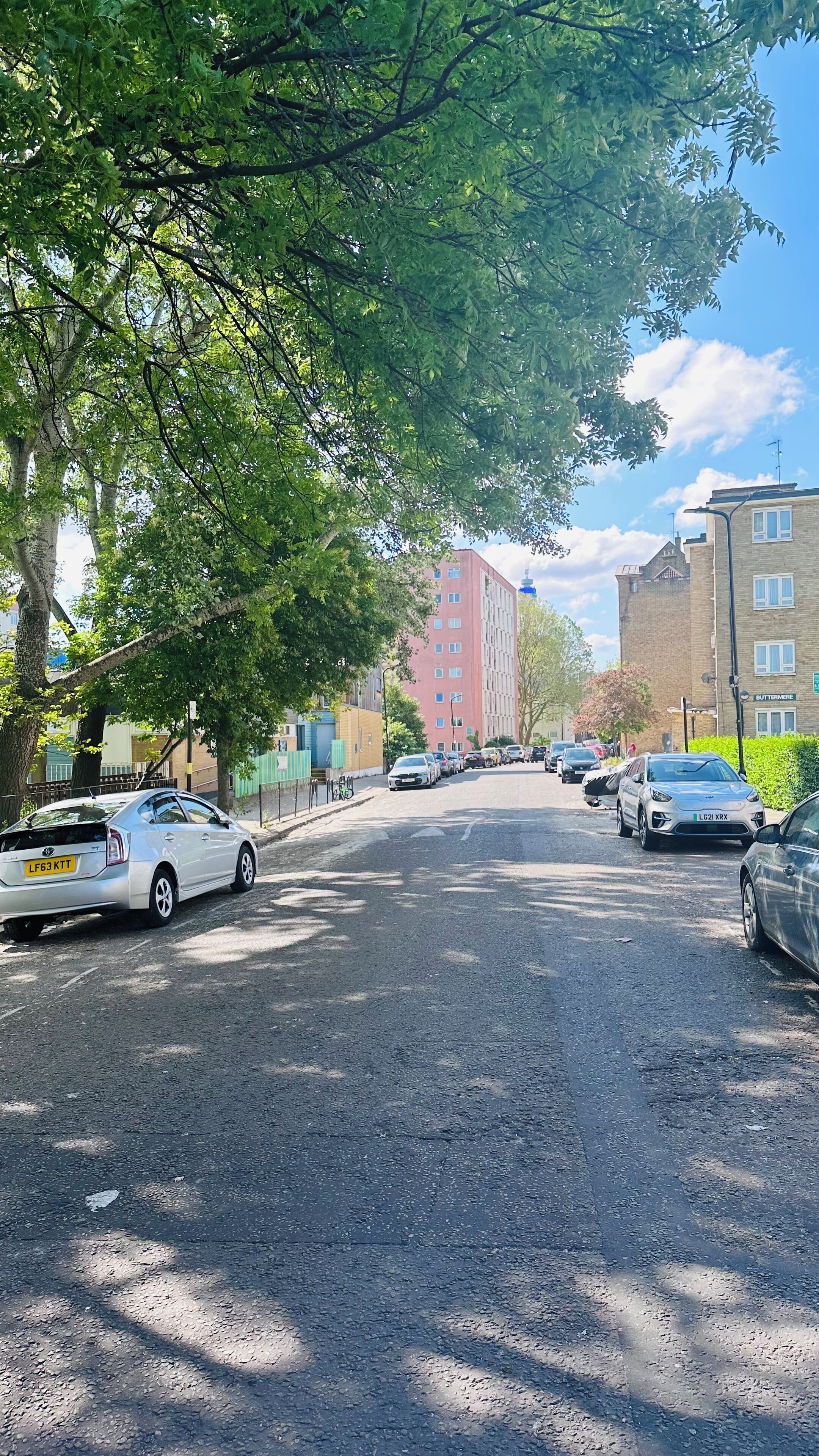 Parkering på området