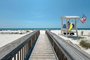 Vlak bij het strand