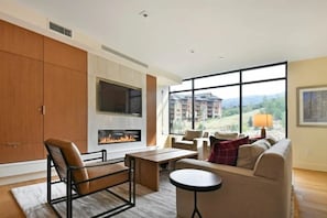 TV, fireplace, offices - Spacious 2BR Suite with Bunk Beds | Lift Park City (Park City)