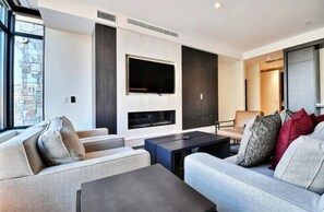 TV, fireplace, offices - Spacious 2BR Suite with Bunk Beds | Lift Park City (Park City)