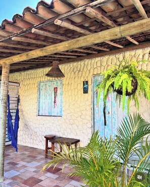 Chalet Standard, balcon, vue piscine