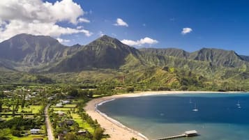 Sun loungers, beach towels