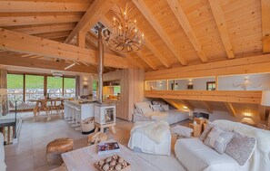 Télévision, cheminée, espaces bureaux