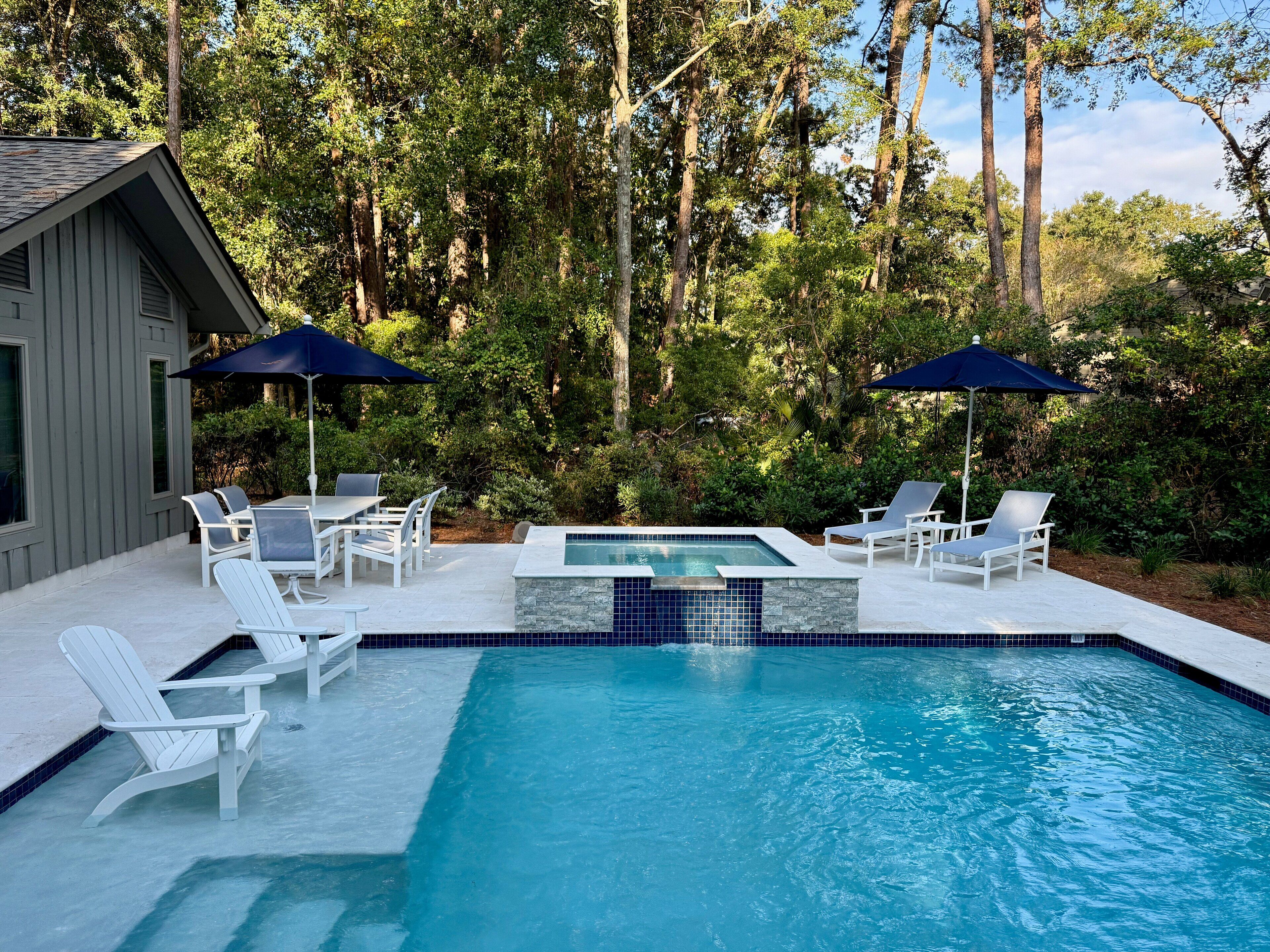 Et oppvarmet basseng