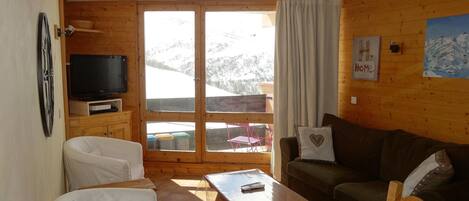 TV, DVD player, stereo