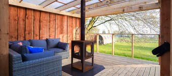 Accessible Large Wooden Cabin with Hot Tub