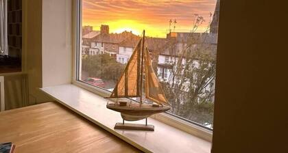 Bright Seaside Apartment with Stunning River Views