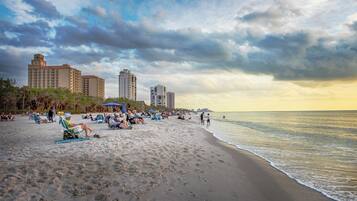 Sun loungers, beach towels