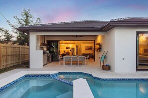 Outdoor pool, a heated pool - NEW! Luxe Home w/ 3 Kings, Pool & Spa, Bikes, BBQ (Naples)