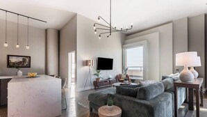 Smart TV, chimenea y tenis de mesa 