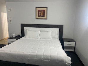 Quarto clássico, 1 cama King, vista para o jardim | Ferros/tábuas de passar roupa, Wi-Fi de cortesia