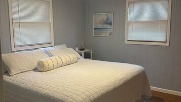 2 bedrooms, travel crib, WiFi, bed sheets