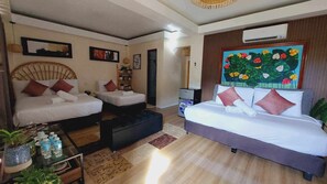 Room, Multiple Beds, Balcony, Resort View | Free WiFi - Samkara Restaurant and Garden Resort (Lucban)