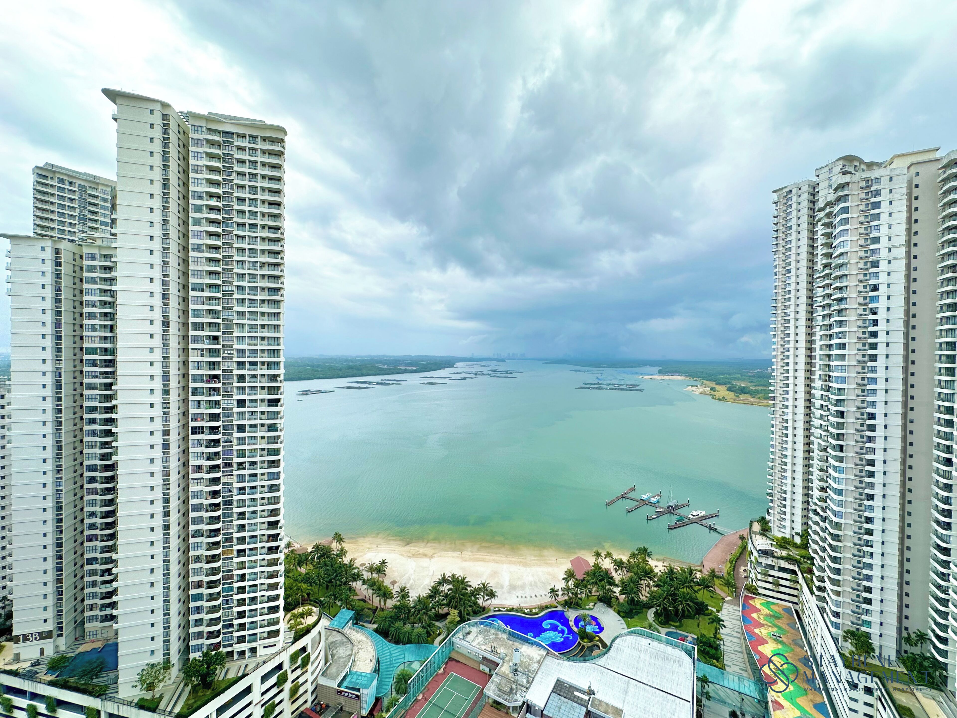 Pemandangan balkon