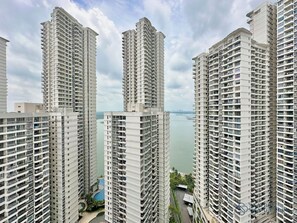 Comfort-Apartment, Mehrere Betten, Meerblick | Blick vom Balkon