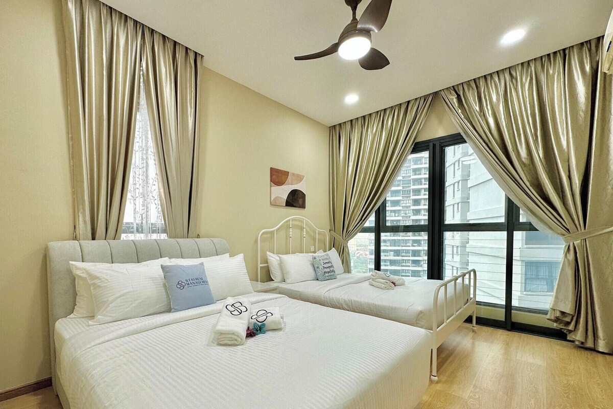 Departamento superior, 3 habitaciones | Tabla de planchar con plancha, wifi gratis y ropa de cama 