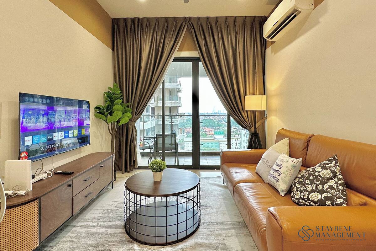 Comfort Apartment, 2 Bedrooms, Non Smoking, Balcony | Living area | 40-inch Smart TV with digital channels, Netflix, streaming services