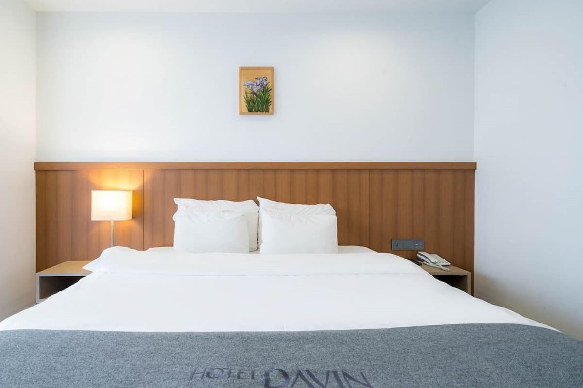 Dobbeltrom – deluxe | Dundyner, safe på rommet, skrivebord og blendingsgardiner