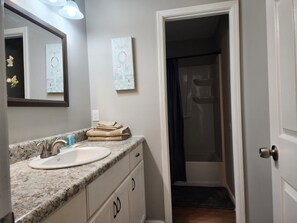 Hair dryer, towels, soap, toilet paper - Charming Home near Historic Rome (Silver Creek)