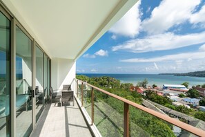 Exclusive Apartment, 2 Bedrooms, Balcony, Partial Ocean View | Balcony view - Sea View 2BR Apartment C73 in Oceana  (Kamala)