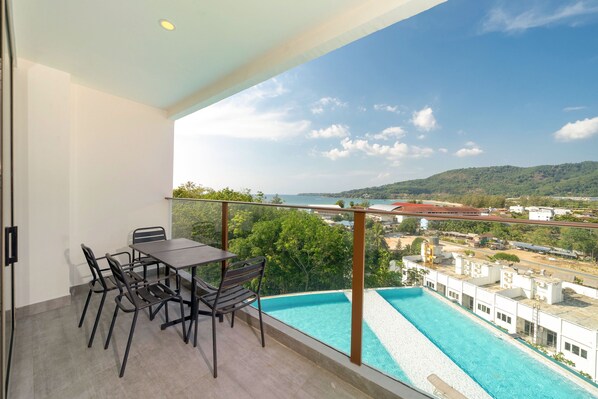 Premium Apartment, 2 Bedrooms, Balcony, Partial Sea View | View from room