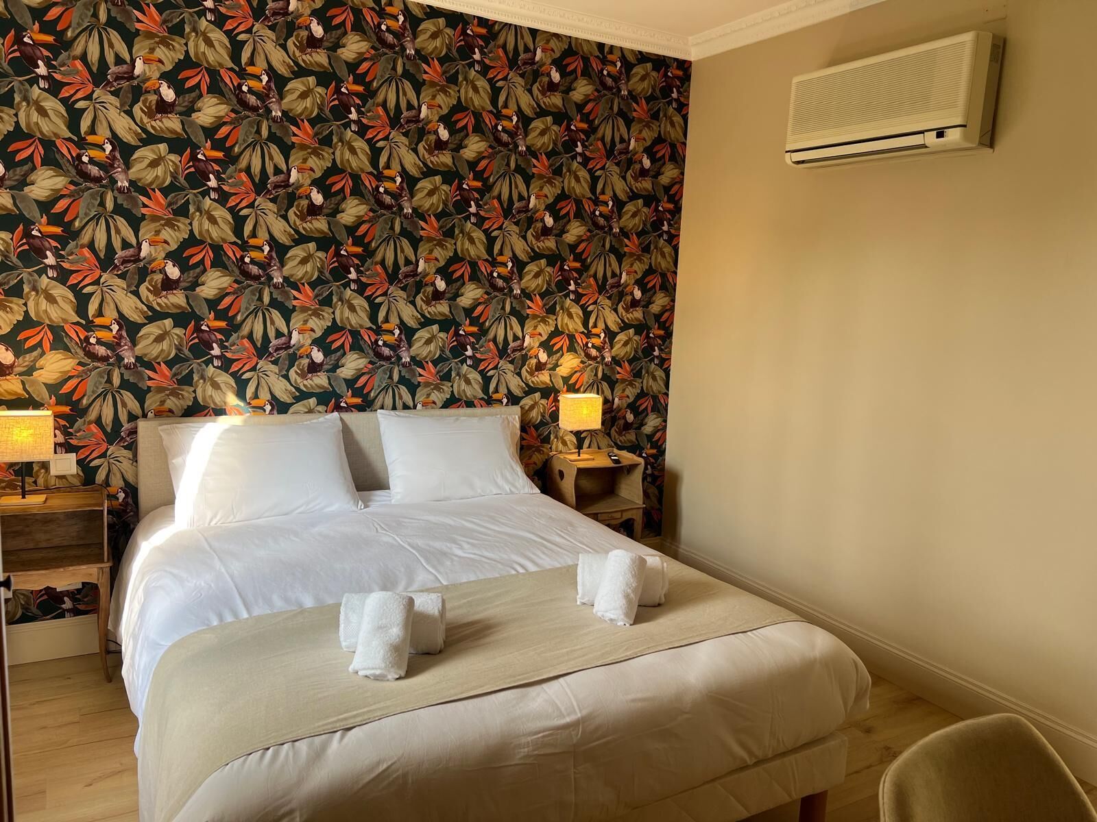 1 slaapkamer, een bureau, gratis wifi, beddengoed