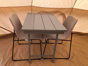 Outdoor dining - Relaxing bell tent in Northern NSW (Tabulam)