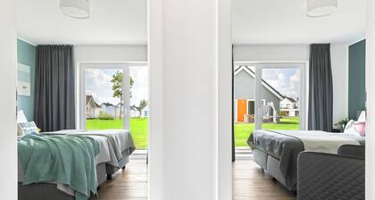 Strandhaus 37 - Infrarot-Sauna, Kamin, Badewanne, Terrasse, Garten
