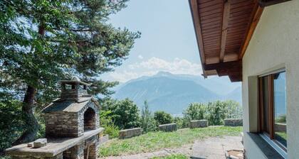 Rustic accommodation with mountain views