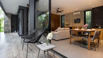 Design Villa, 1 Bedroom, Garden View | Terrace/patio