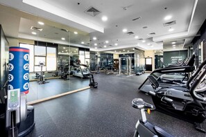 Fitness facility - Contemporary 1 Bedroom Apartment in Al Jaddaf (Dubai)