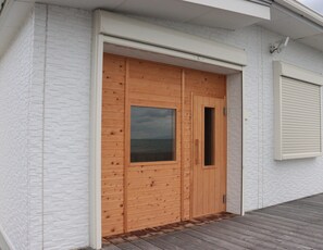 Exterior detail - ~ Limited to 1 couple per day! Blissful relaxing experience in a private ocean view villa with private sauna & Jacuzzi & bonfire~! (淡路市)