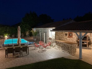 Terrace/patio - House with heated private pool, near beach in Pornic (Pornic)