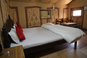 Deluxe Tent, 1 Queen Bed | 1 bedroom, premium bedding, bed sheets - Khuri Resort (Jaisalmer)