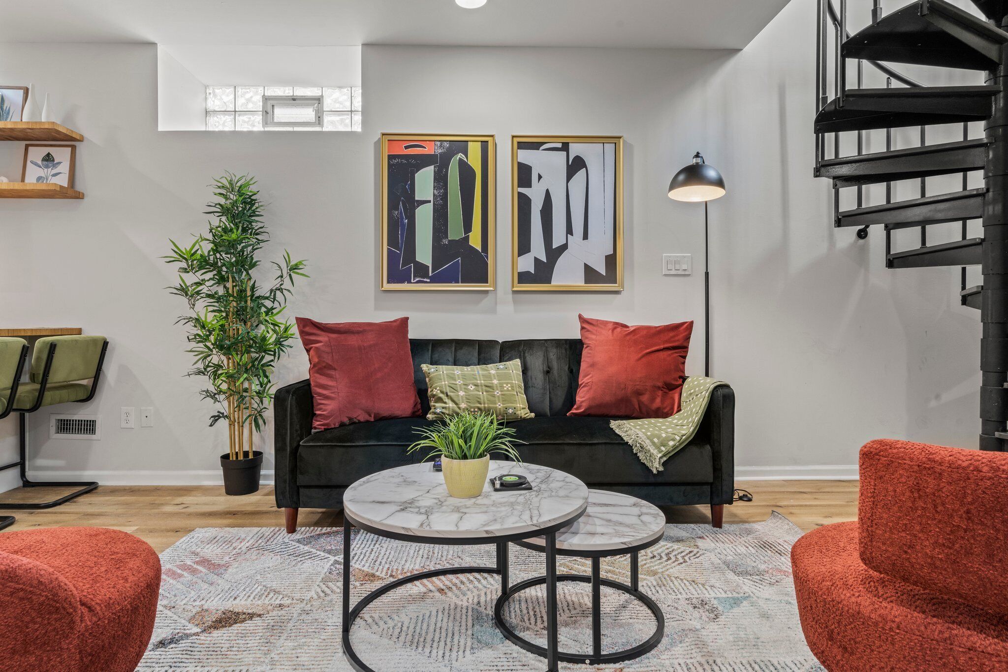 TV, fireplace, video games, books