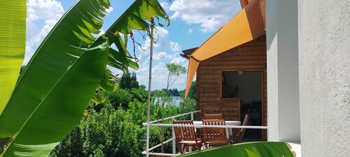 Quiet, riverside village house