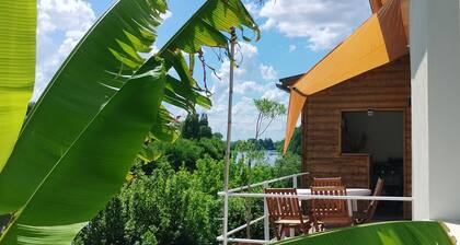 Quiet, riverside village house