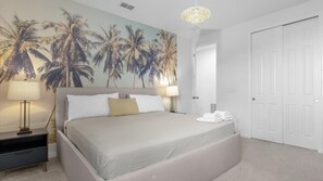 8 bedrooms, desk, iron/ironing board, travel cot