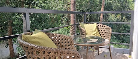 Chambre Deluxe double, vue sur le jardin | Terrasse/patio